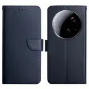 Xiaomi 15 Ultra Plånboksfodral Nappa Texture Äkta Läder - Blå