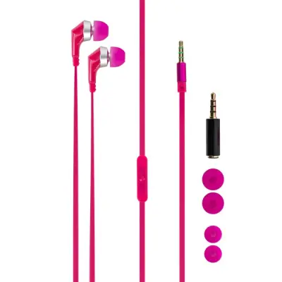 Xqisit in-ear stereo headset - Rosa