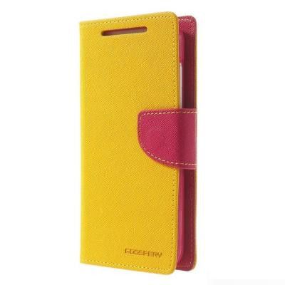 Mercury Fancy Diary Plånboksfodral till HTC Desire 610 (Gul)