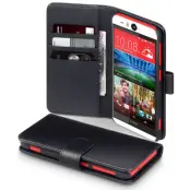 Plånboksfodral av äkta läder till HTC Desire Eye - Svart