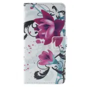 Plånboksfodral till HTC One A9 - Red Flower