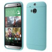 Dot Case FlexiSkal till HTC One (M8) - Ljusblå