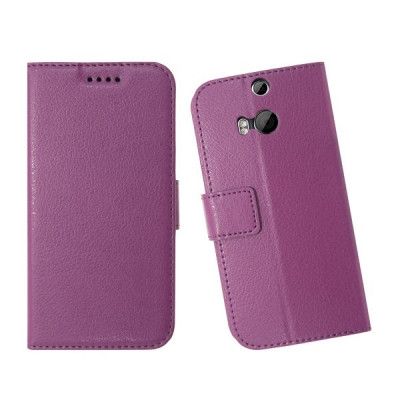 Embossed Plånboksfodral HTC One M8 - Lila