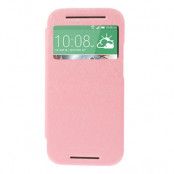 Mercury Bumper View Plånboksfodral till HTC One M8 (2014) - Rosa