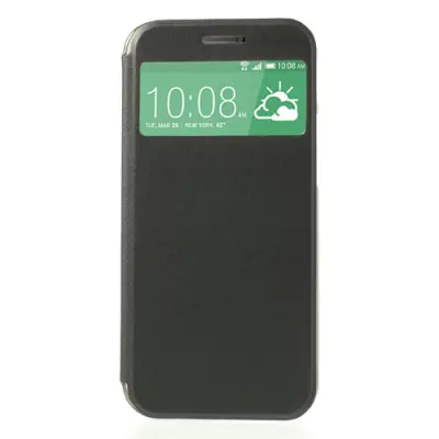 Mobilfodral med fönster till HTC One 2 M8 (2014) - (Svart)