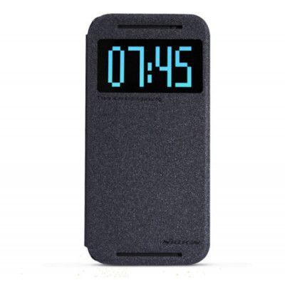 Nillkin Sparkle Window View Flip fodral HTC One M8 - Svart