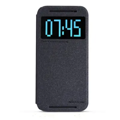 Nillkin Sparkle Window View Flip fodral HTC One M8 - Svart