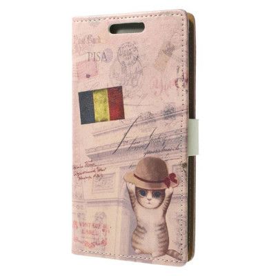 Plånboksfodral till HTC One M8 (2014) - Fransk Katt