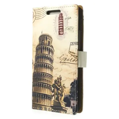 Plånboksfodral till HTC One M8 (2014) - Lutande Tornet I Pisa