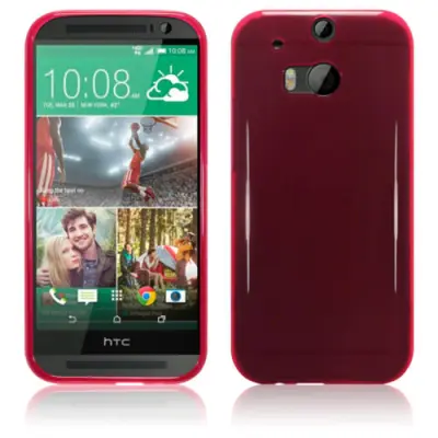 Skal till HTC One M8 - Röd