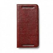 Zenus Lettering Plånboksfodral till HTC One M8 - VinRöd