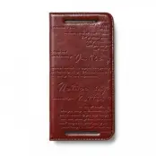 Zenus Lettering Plånboksfodral till HTC One M8 - VinRöd