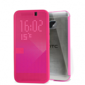 HTC One M9 Fodral Dot View 2 - Rosa