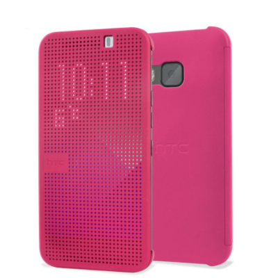 HTC One M9 Fodral Dot View - Rosa
