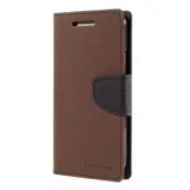 Mercury Fancy Plånboksfodral till HTC One M9 - Brun/Svart