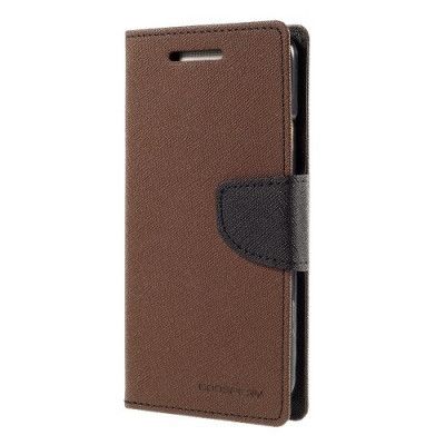 Mercury Fancy Plånboksfodral till HTC One M9 - Brun/Svart
