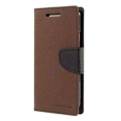 Mercury Fancy Plånboksfodral till HTC One M9 - Brun/Svart