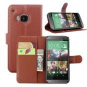 Plånboksfodral till HTC One M9 - Brun