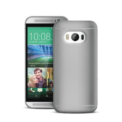 Puro HTC One M9 0.3 Slim SilikonSkal - Grå