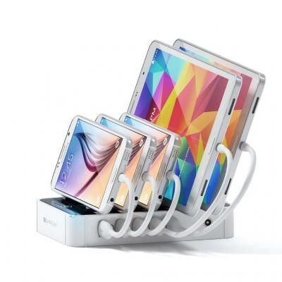 Satechi 5-portars USB-laddningsstation  Minskar trassel överallt! - Vit