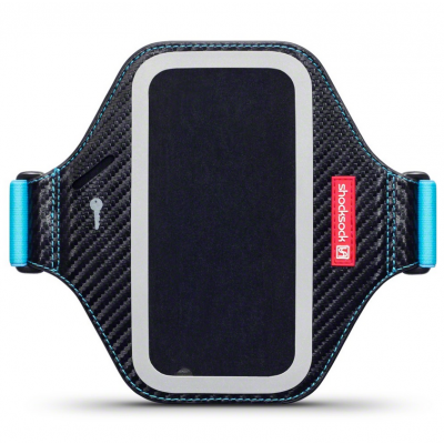 Shocksock Premium Sportarmband till HTC One M9 - Svart/Blå