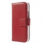 Embossed Plånboksfodral till HTC One Mini 2 (Röd)