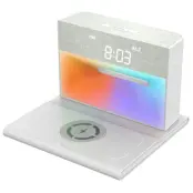 3in1 Multifunktionell Trådlös Laddare Apple och Samsung - Vit (Vit)