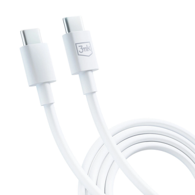 3mK Hyper USB-C till USB-C kabel 100W 1.2m - Vit