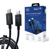 3MK USB-C till USB-C Kabel Thunderbolt - Svart