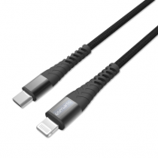 4smarts USB-C to Lightning Kabel Premium Cord 3m - Svart