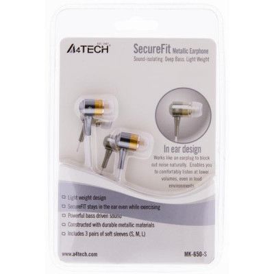 A4Tech in-ear öronsnäckor - Orange