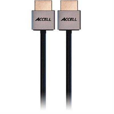 ACCELL ProULTRA Thin, HDMI-kabel, 1,4, ha-ha, 4K, 3D, 2m, svart