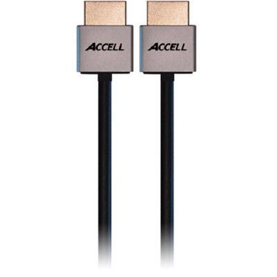 ACCELL ProULTRA Thin, HDMI-kabel, 1.4, ha-ha, 4K, 3D, 1m, svart