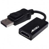 Accell UltraAV, aktiv DisplayPort till HDMI-adapter, 20-pin ha - 19-pin ho, 1080