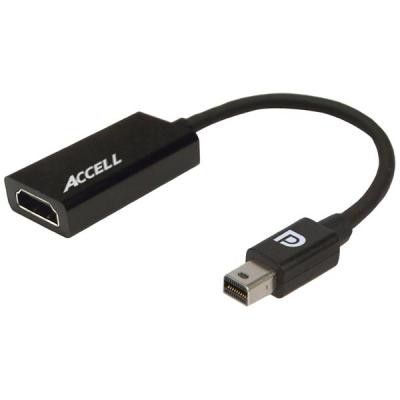 Accell UltraAV, aktiv Mini DisplayPort till HDMI-adapter, 20-pin ha - 19-pin ho,