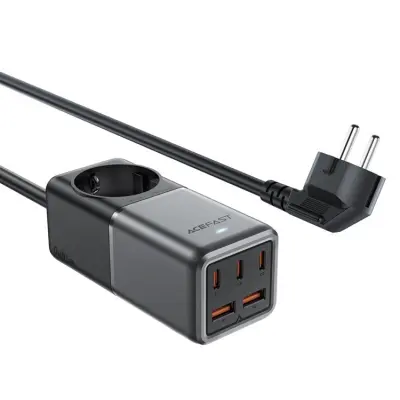 Acefast Bordsladdare 3x USB-C/2x USB-A - Svart