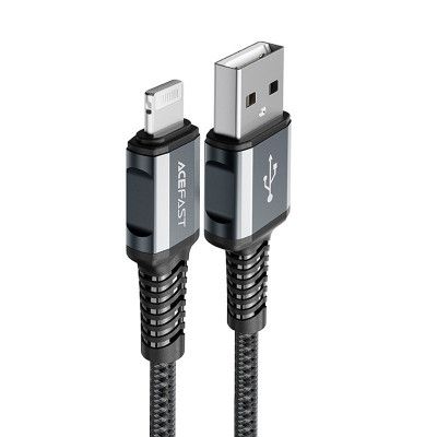 Acefast MFI USB Till Lightning Kabel 1.2m - Grå