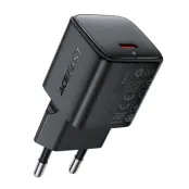 ACEFAST Mini GaN Snabbladdare 20W USB-C EU A117 PD - Svart