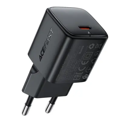 ACEFAST Mini GaN Snabbladdare 30W USB-C EU A118 PD - Svart