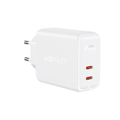 Acefast PD Väggladdare 2x USB-C 40W - Vit