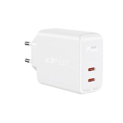 Acefast PD Väggladdare 40W 2 x Typ-C - Vit