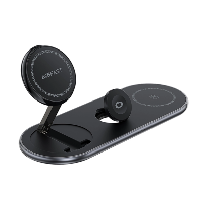 Acefast 3-in-1 Trådlös Laddare Qi2 - Svart