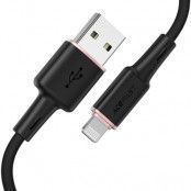 Acefast Silikon USB Till Lightning Kabel 1.2m - Svart
