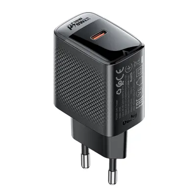 Acefast Snabbladdare 30W A102 GaN USB-C PD - Svart