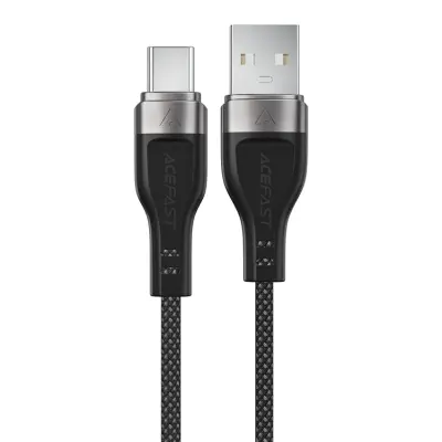 Acefast USB-A - USB-C 3A Kabel 1.2m Magnetic Braid - Svart