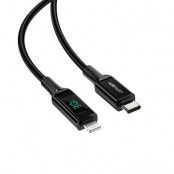 Acefast USB-C Till Lightning 30W Kabel 1.2m - Svart