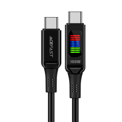 Acefast USB-C till USB-C kabel 1.2m 100W - Svart