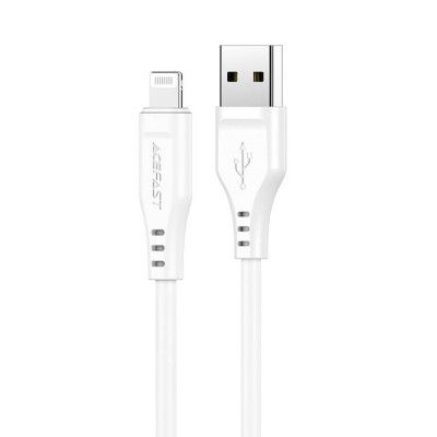 Acefast USB-A till Lightning kabel 1.2m - Vit