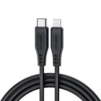 Acefast USB Typ-C Till Lightning Kabel 30W 1.2m - Svart