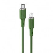 Acefast USB-C Till Lightning Kabel 30W 1.2m - Grön